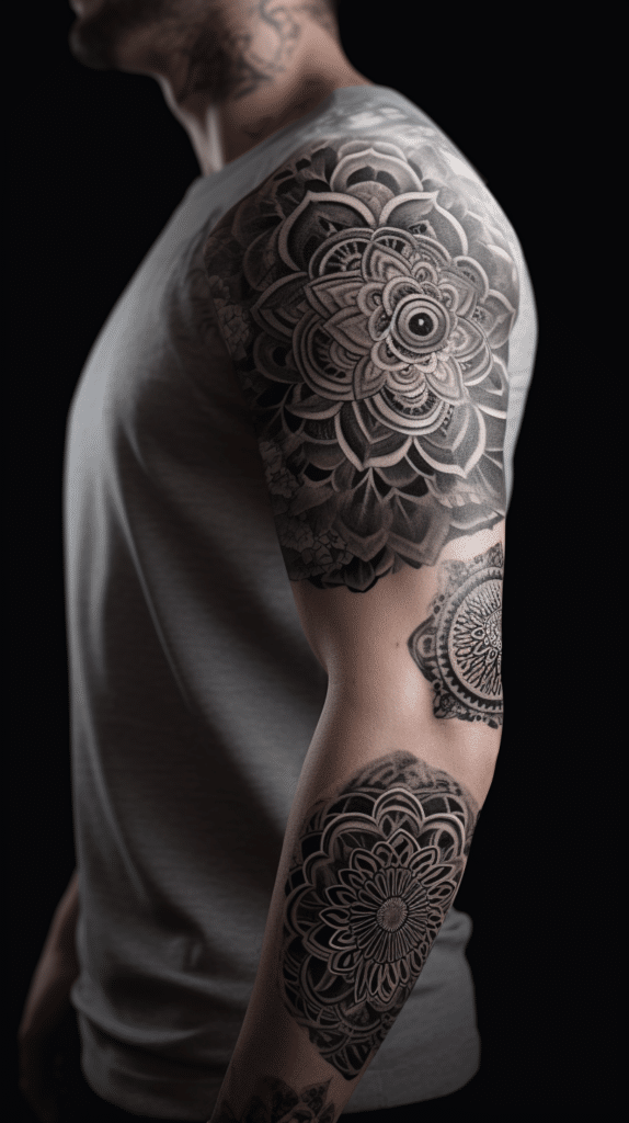 Meerdere mandala tattoos