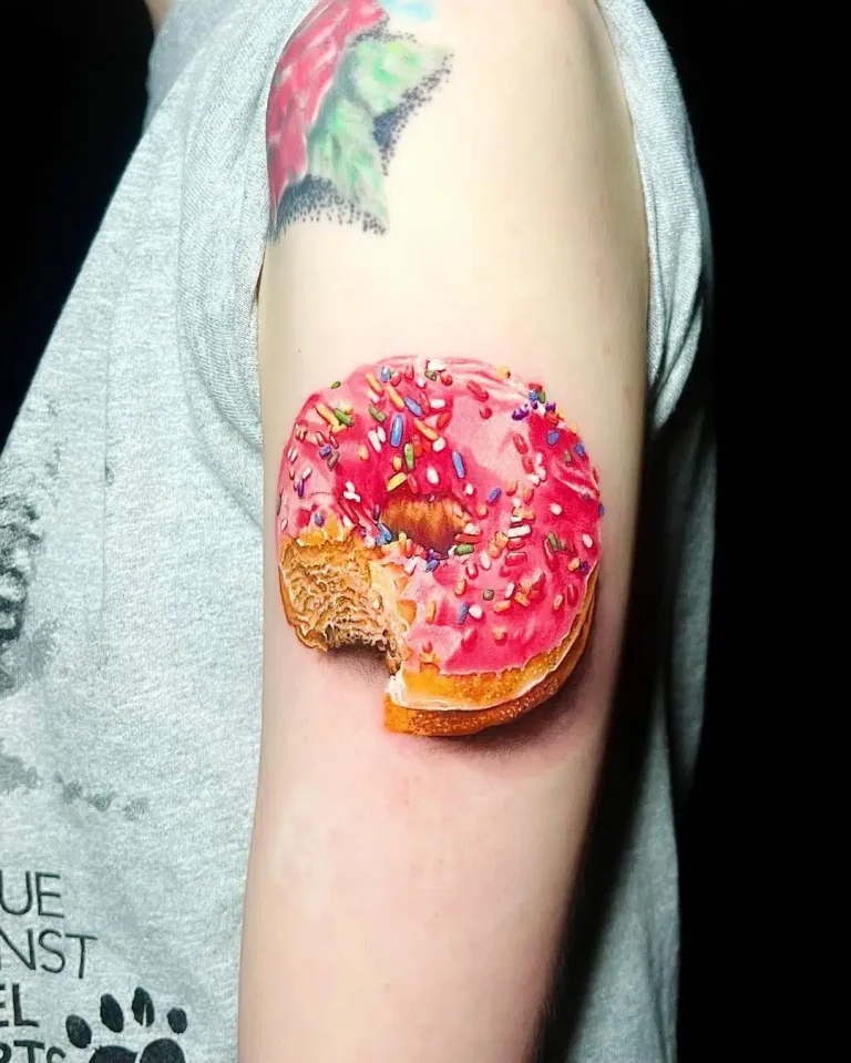 25 Donut Tattoo Ideeën Voor De Schattigste Inkt Ooit
