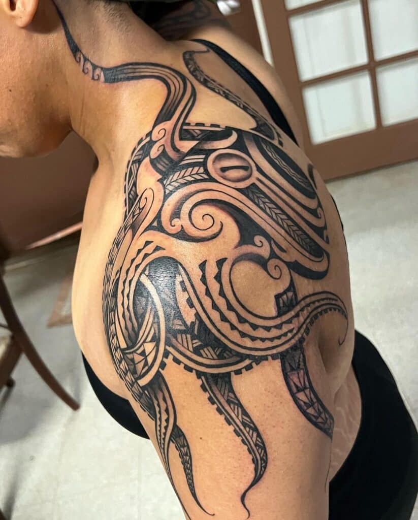 Elegante Octopus Tattoo Ontwerpen Ter Inspiratie
