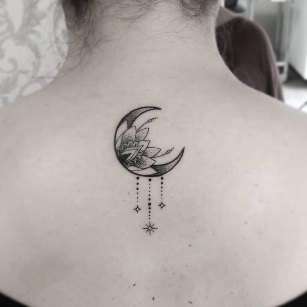 Mandala maan en sterren tattoos