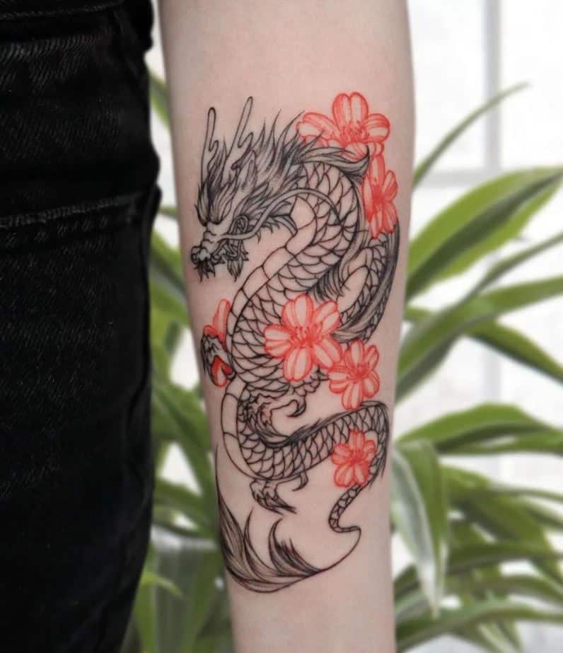 Draken Tattoo Arm