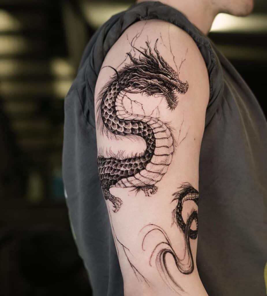 Draken Tattoo Arm