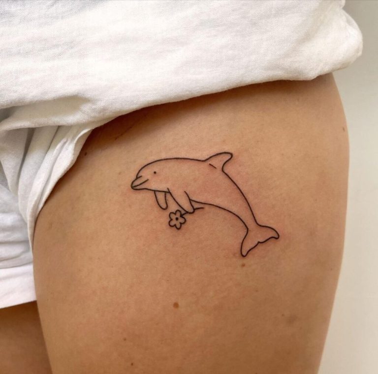 20 Dolfijn Tattoo Ideeën Speels Zoals Dit Dier