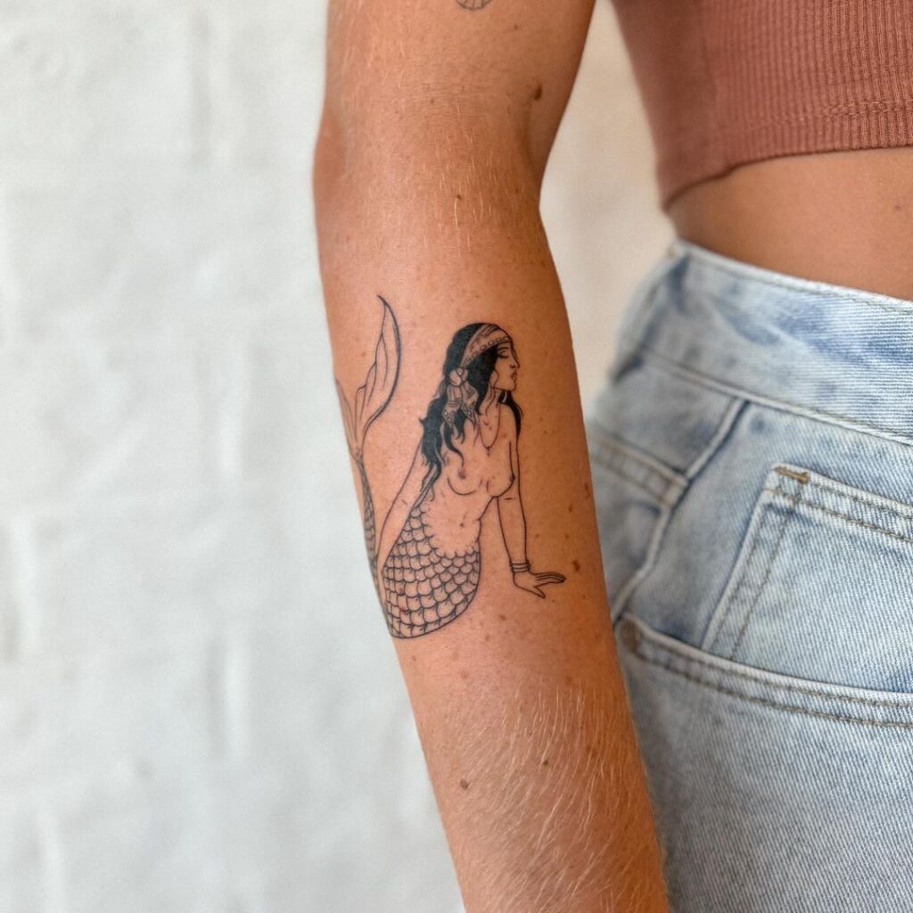 6. Een zigeuner zeemeermin tattoo 
