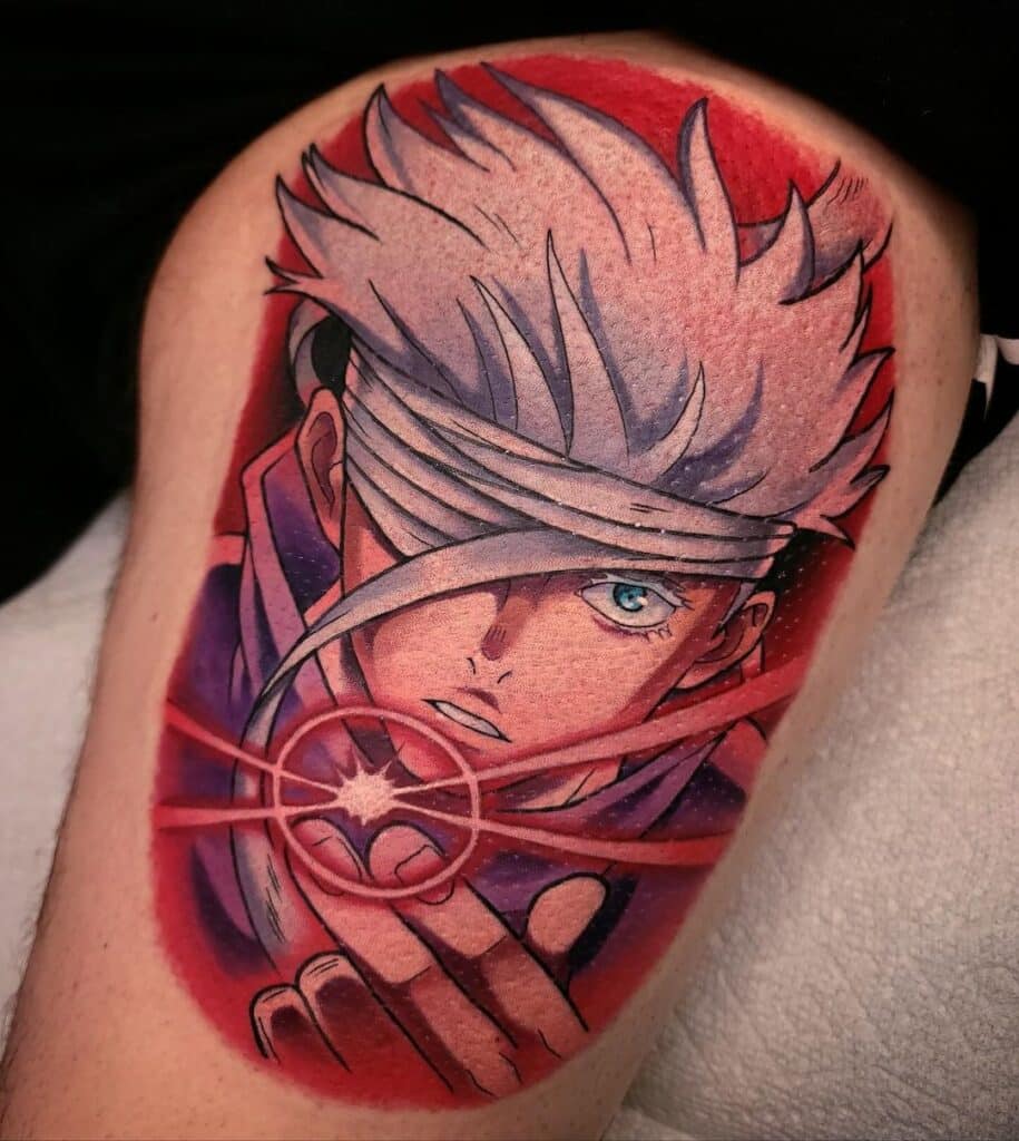 Gojo Satoru tattoo ideeën