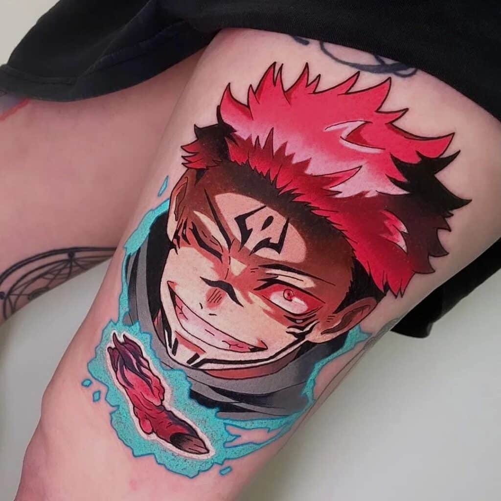 Yuji Itadori en Sukuna tattoo ideeën